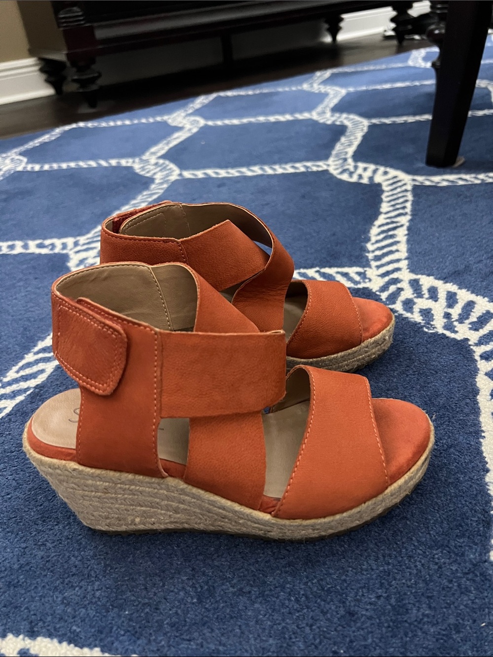 Soul Naturalizer 5M Oshay Orange Espadrille Wedge Sandals - Women